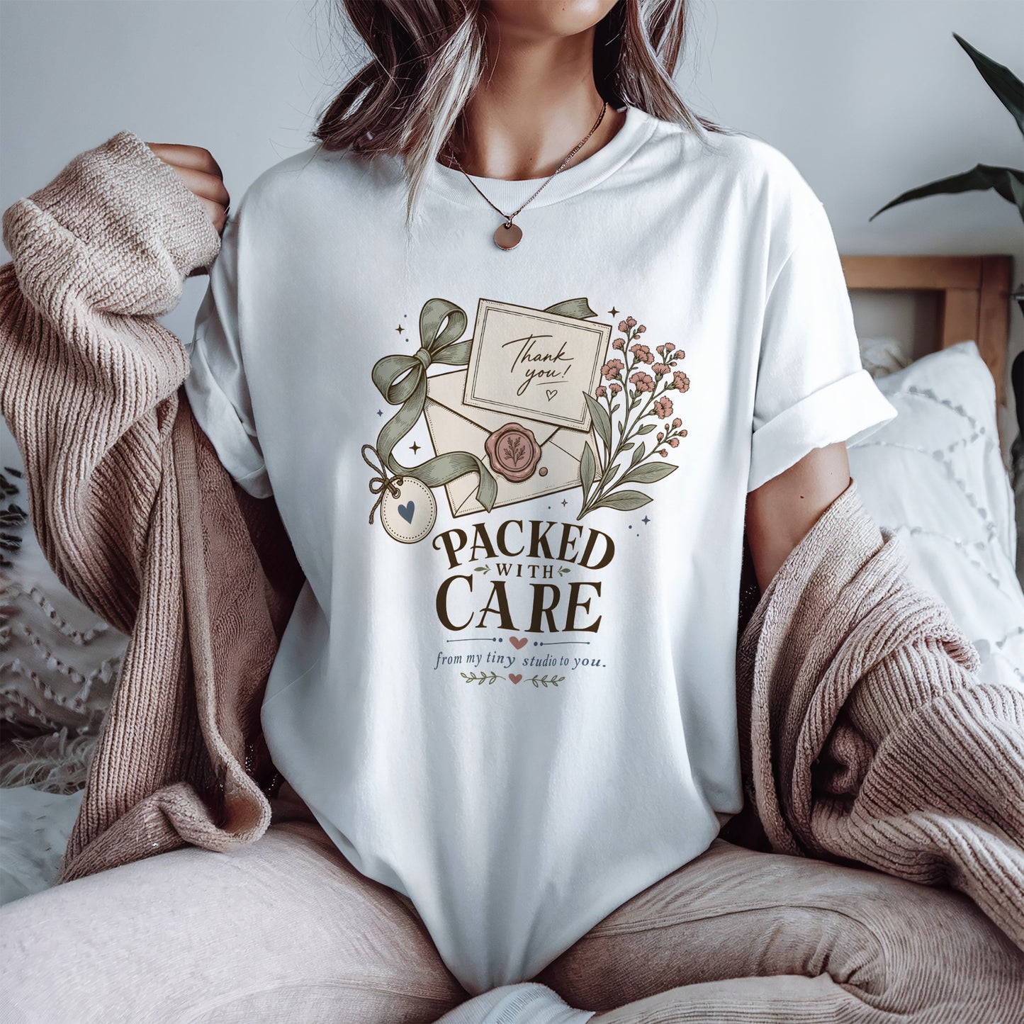 Packed With Care Shirt For Small Business Owners