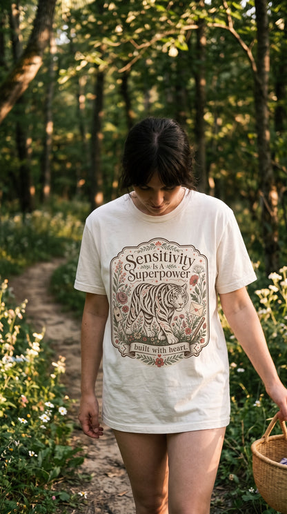 Sensitivity Is A Superpower Tiger Shirt For Women