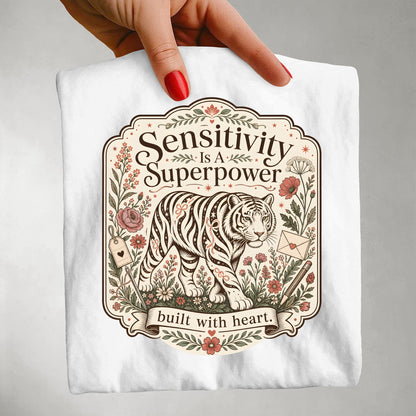 Sensitivity Is A Superpower Tiger Shirt For Women