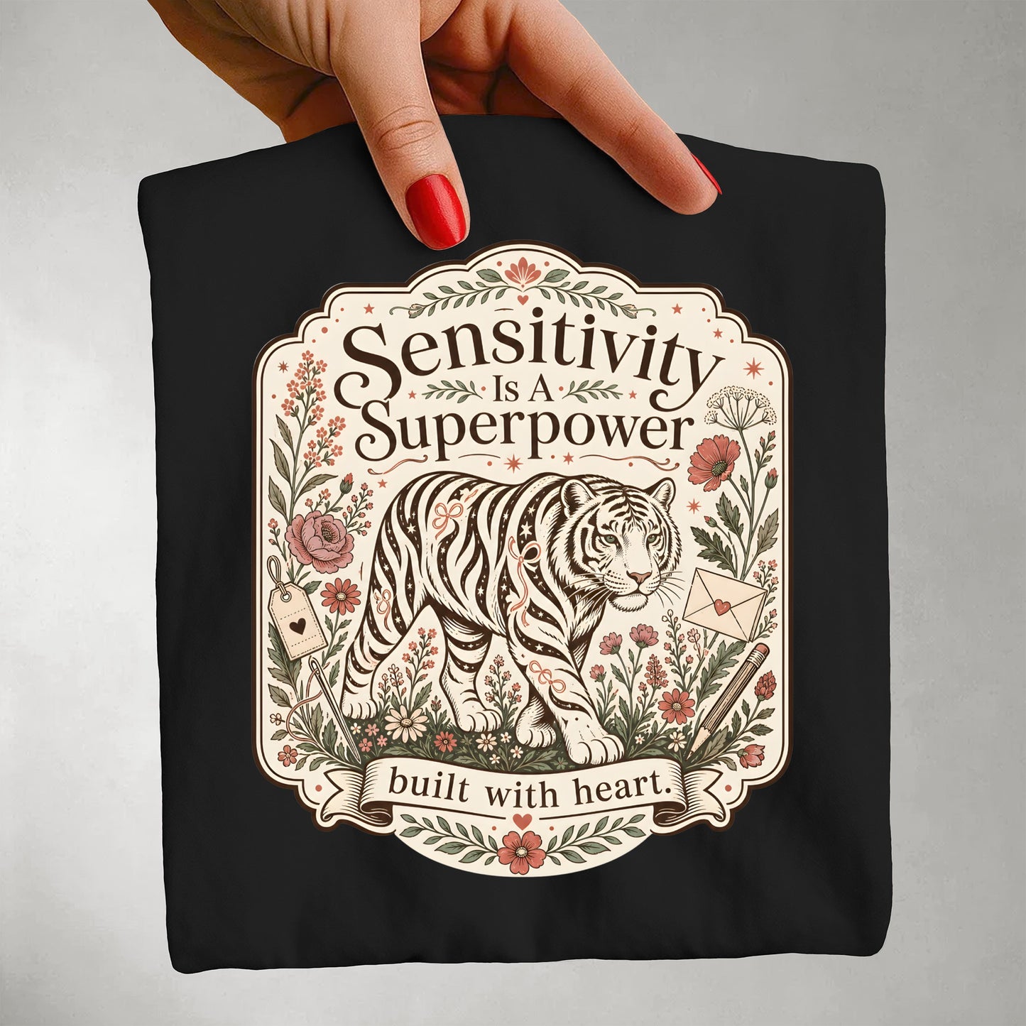 Sensitivity Is A Superpower Tiger Shirt For Women