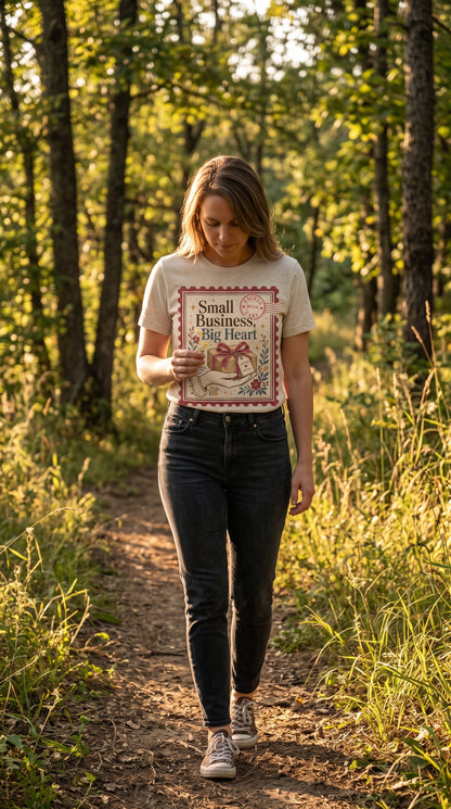 Small Business Big Heart Shirt For Makers