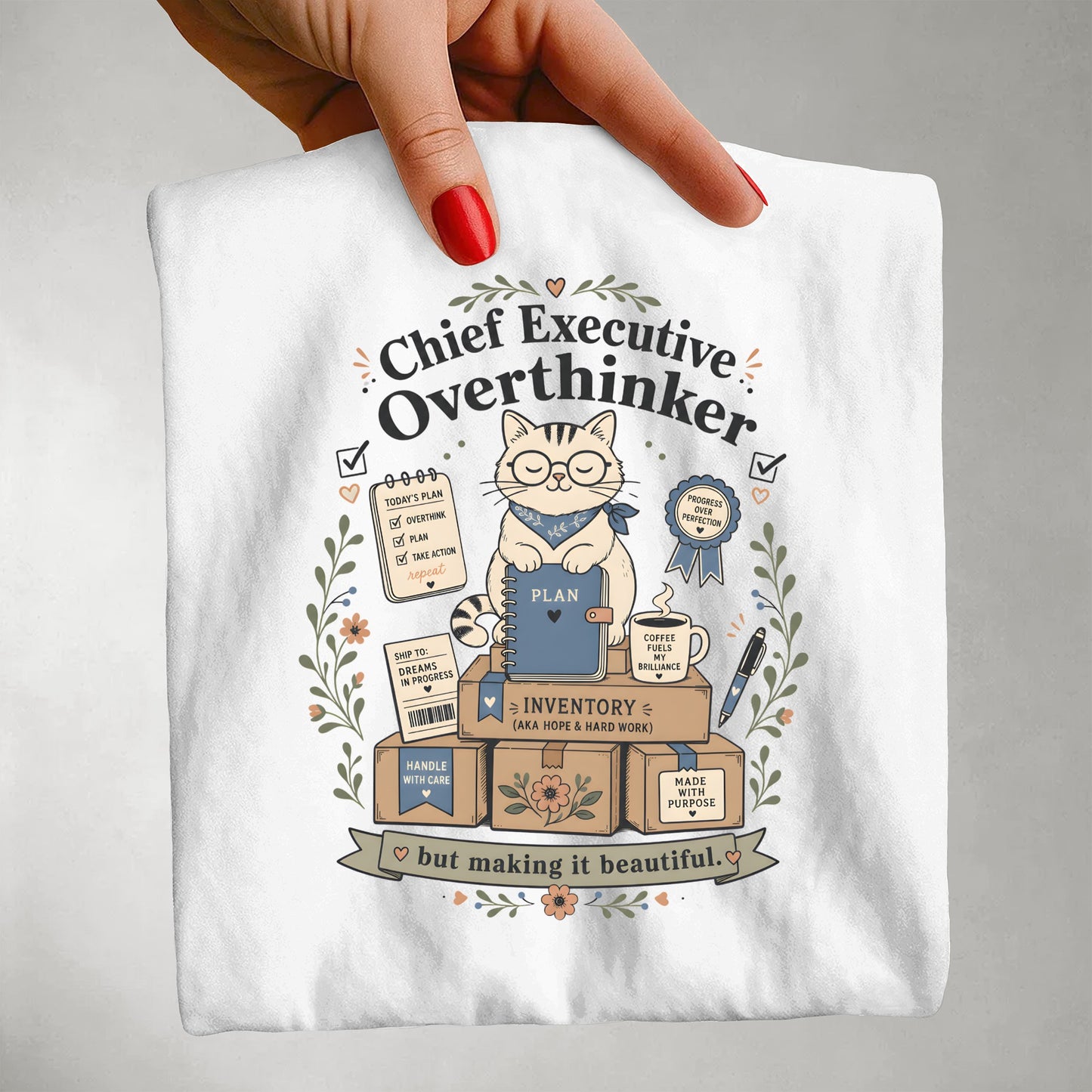 Chief Executive Overthinker Shirt For Small Business Owners